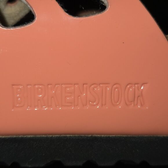 Birkenstock Granada Blush Pink Patent Birko-Flor Slide Sandals Sz EU 38/US W7/M5 - Picture 10 of 12